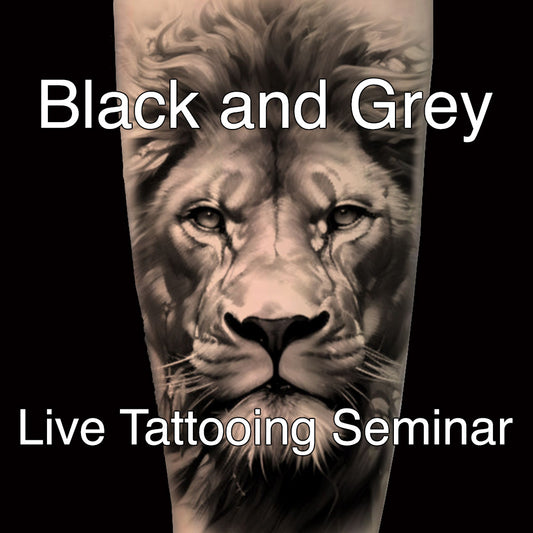 LIVE Tattooing Black and Grey Seminar.