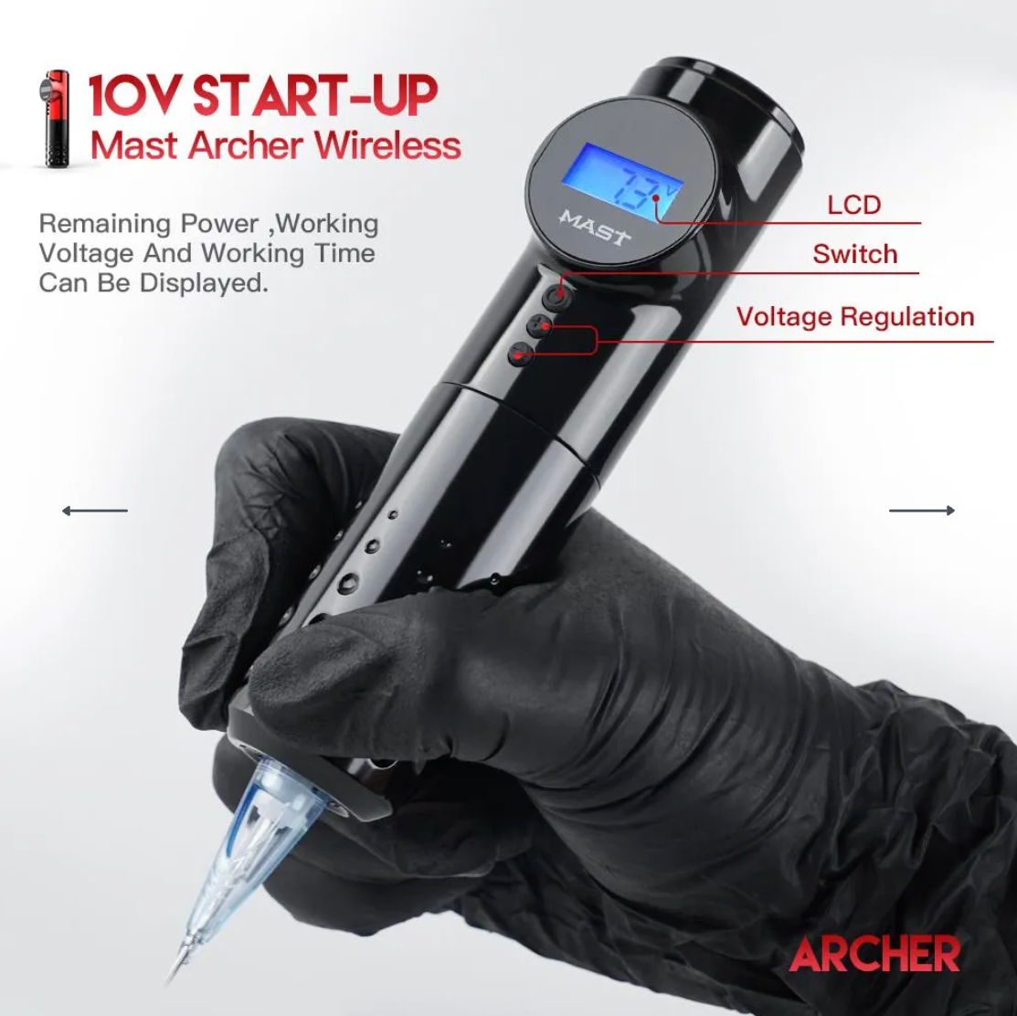 Mast Archer Wireless Rotary Tattoo Pen Machine